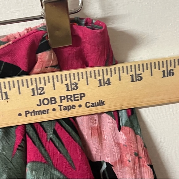 Rachel Zoe Tropical Midi Skirt Pink Beachy  Vacation Vacationcore Resort Size 6 - Picture 6 of 7